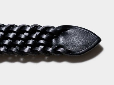画像6: BEORMA（ベオーマ）28mm BASKET WEAVE PLAITED BELT（28mmメッシュベルト）/ Dk.Brown（ダークブラウン）