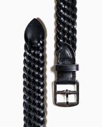 BEORMA（ベオーマ）28mm BASKET WEAVE PLAITED BELT（28mmメッシュベルト）/Black（ブラック）