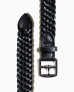 画像1: BEORMA（ベオーマ）28mm BASKET WEAVE PLAITED BELT（28mmメッシュベルト）/Black（ブラック） (1)