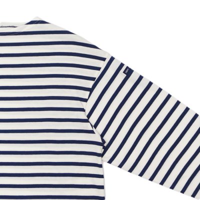 画像4: SAINT JAMES(セントジェームス)MORLAIX LOOSE(モーレ ルーズ)”Women" / ECUME×ENCRE(ミルキーホワイト×ブルーネイビー)