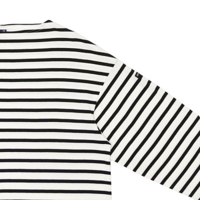 画像4: SAINT JAMES(セントジェームス)MORLAIX LOOSE(モーレ ルーズ)”Men" / ECUME×NOIR(ミルキーホワイト×ブラック)