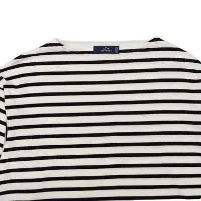 画像3: SAINT JAMES(セントジェームス)MORLAIX LOOSE(モーレ ルーズ)”Women" / ECUME×NOIR(ミルキーホワイト×ブラック)