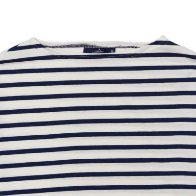 画像3: SAINT JAMES(セントジェームス)MORLAIX LOOSE(モーレ ルーズ)”Women" / ECUME×ENCRE(ミルキーホワイト×ブルーネイビー)