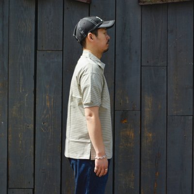 画像8: *A VONTADE(アボンタージ)Compact Border Half Zip Polo SS(コンパクトボーダーハーフジップポロ)/ Black×Ecru(ブラック×エクリュ)