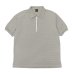 画像1: *A VONTADE（アボンタージ）Compact Border Half Zip Polo SS（コンパクトボーダーハーフジップポロ）/ Ecru×Marine（エクリュ×マリン） (1)
