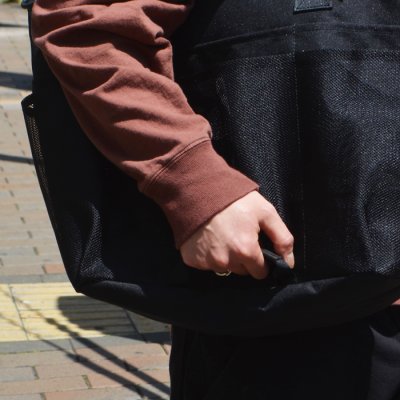 画像15: STANDARD SUPPLY（スタンダードサプライ） 2WAY UTILITY TOTE（2ウェイ ユーティリティートート）"ECO STEP MESH"/ Black（ブラック）