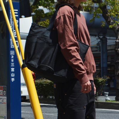 画像12: STANDARD SUPPLY（スタンダードサプライ） 2WAY UTILITY TOTE（2ウェイ ユーティリティートート）"ECO STEP MESH"/ Black（ブラック）