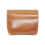 WILD SWANS（ワイルドスワンズ）CASA（カーサ）コンパクトウォレット/Natural（ナチュラル）"シェルコードバン"×Natural（ナチュラル）"ブッテーロ"