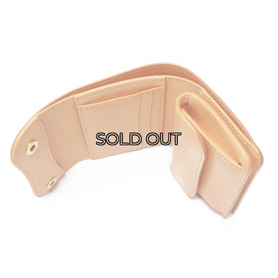 画像5: WILD SWANS（ワイルドスワンズ）ENO（イーノ）ミニ3つ折りウォレット/Natural（ナチュラル）"シェルコードバン"×Natural（ナチュラル）"ブッテーロ"