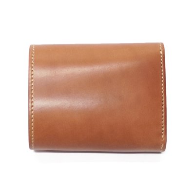 画像2: WILD SWANS（ワイルドスワンズ）ENO（イーノ）ミニ3つ折りウォレット/Natural（ナチュラル）"シェルコードバン"×Natural（ナチュラル）"ブッテーロ"