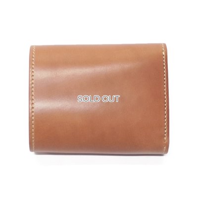 画像2: WILD SWANS（ワイルドスワンズ）ENO（イーノ）ミニ3つ折りウォレット/Natural（ナチュラル）"シェルコードバン"×Natural（ナチュラル）"ブッテーロ"
