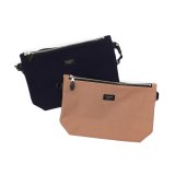 STANDARD SUPPLY（スタンダードサプライ）W ZIP SHOULDER M（ダブルジップショルダー”M”）Cotton Nylon "SIMPLICITY" / Mocha（モカ）・Navy（ネイビー）