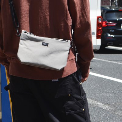 画像8: STANDARD SUPPLY（スタンダードサプライ）W ZIP SHOULDER M（ダブルジップショルダー”M”）Cotton Nylon "SIMPLICITY" / Mocha（モカ）・Navy（ネイビー）