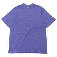 Yonetomi NEW BASIC（ヨネトミニューベーシック）GARMENT DYE BORDER T-SHIRT（ガーメントダイボーダーTシャツ）/Purple（パープル）・Orange（オレンジ）