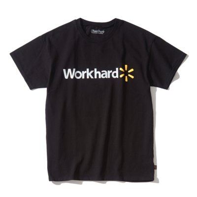 画像1: Sloppy Supply（スラッピーサプライ）Short Sleeve Print Tee（ショートスリーブプリントTシャツ）"WORKHARD"/ Black（ブラック）