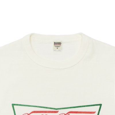 画像3: BARNS OUTFITTERS (バーンズアウトフィッターズ) "STANDARD" TSURI-AMI Crew Print T-Shirt (吊り編みクループリントTシャツ)"Pretty Pleace" / Black (ブラック)