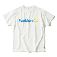 Sloppy Supply（スラッピーサプライ）Short Sleeve Print Tee（ショートスリーブプリントTシャツ）"WORKHARD"/ White（ホワイト）