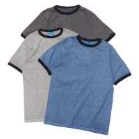 Good On（グッドオン）Short Sleeve Black Ringer Tee（ショートスリーブ ブラックリンガーTシャツ）"Reactive Dye" / Grey（グレー）・Ahs Grey（アッシュグレー）・Ajisai（アジサイ）