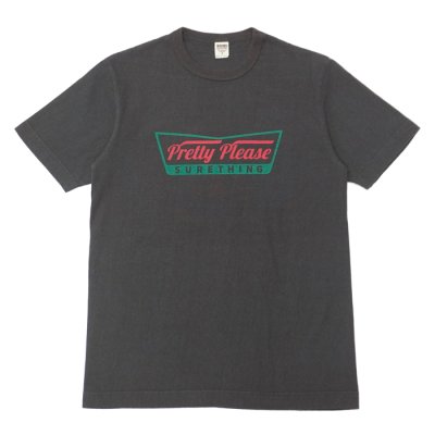 画像2: BARNS OUTFITTERS (バーンズアウトフィッターズ) "STANDARD" TSURI-AMI Crew Print T-Shirt (吊り編みクループリントTシャツ)"Pretty Pleace" / White（ホワイト）・Black (ブラック)