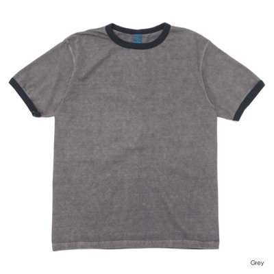 画像2: Good On（グッドオン）Short Sleeve Black Ringer Tee（ショートスリーブ ブラックリンガーTシャツ）"Reactive Dye" / Grey（グレー）・Ahs Grey（アッシュグレー）・Ajisai（アジサイ）