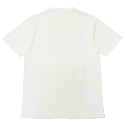 画像2: ＜30%OFF＞BARNS OUTFITTERS (バーンズアウトフィッターズ) "STANDARD" TSURI-AMI Crew Print T-Shirt (吊り編みクループリントTシャツ)"Pretty Pleace" / White（ホワイト）