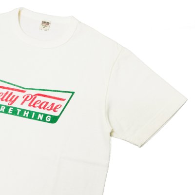 画像4: BARNS OUTFITTERS (バーンズアウトフィッターズ) "STANDARD" TSURI-AMI Crew Print T-Shirt (吊り編みクループリントTシャツ)"Pretty Pleace" / Black (ブラック)