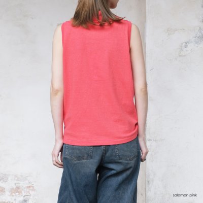 画像12: FilMelange（フィルメランジェ）ETHEL（エセル：モックネックノースリーブ）"Vintage Tenjiku"  / 4Colors（全4色展開）