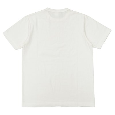 画像2: ＜30%OFF＞BARNS OUTFITTERS (バーンズアウトフィッターズ) "STANDARD" TSURI-AMI Crew Print T-Shirt (吊り編みクループリントTシャツ)"BIG-SUN" / White（ホワイト）