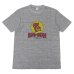画像2: BARNS OUTFITTERS (バーンズアウトフィッターズ) "STANDARD" TSURI-AMI Crew Print T-Shirt (吊り編みクループリントTシャツ)"BIG-SUN" / White（ホワイト）・Grey (グレー) (2)