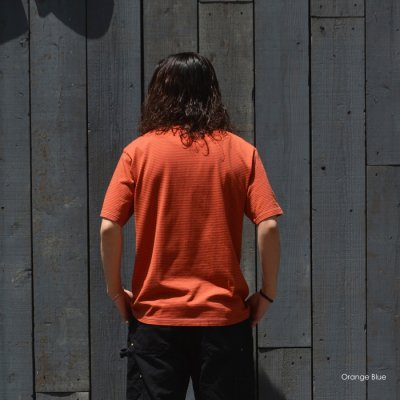 画像13: Yonetomi NEW BASIC（ヨネトミニューベーシック）GARMENT DYE BORDER T-SHIRT（ガーメントダイボーダーTシャツ）/ Brown Blue（ブラウンブルー）・Black Navy（ブラックネイビー）