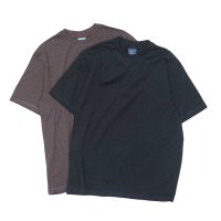 Yonetomi NEW BASIC（ヨネトミニューベーシック）GARMENT DYE BORDER T-SHIRT（ガーメントダイボーダーTシャツ）/ Brown Blue（ブラウンブルー）・Black Navy（ブラックネイビー）