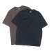 画像1: Yonetomi NEW BASIC（ヨネトミニューベーシック）GARMENT DYE BORDER T-SHIRT（ガーメントダイボーダーTシャツ）/ Brown Blue（ブラウンブルー）・Black Navy（ブラックネイビー） (1)