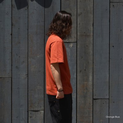 画像12: Yonetomi NEW BASIC（ヨネトミニューベーシック）GARMENT DYE BORDER T-SHIRT（ガーメントダイボーダーTシャツ）/ Brown Blue（ブラウンブルー）・Black Navy（ブラックネイビー）