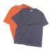 画像1: Yonetomi NEW BASIC（ヨネトミニューベーシック）GARMENT DYE BORDER T-SHIRT（ガーメントダイボーダーTシャツ）/ Navy White（ネイビーホワイト）・Orange Blue（オレンジブルー） (1)