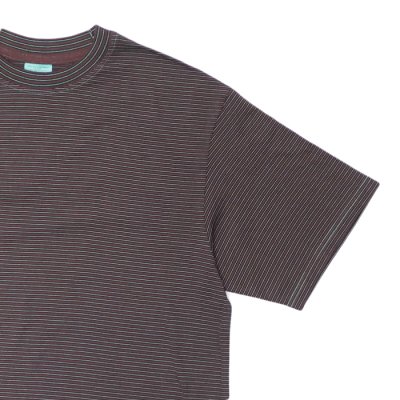 画像7: Yonetomi NEW BASIC（ヨネトミニューベーシック）GARMENT DYE BORDER T-SHIRT（ガーメントダイボーダーTシャツ）/ Brown Blue（ブラウンブルー）・Black Navy（ブラックネイビー）