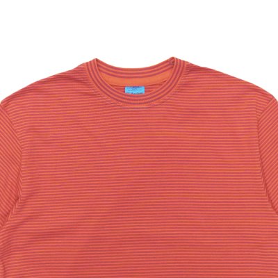 画像6: Yonetomi NEW BASIC（ヨネトミニューベーシック）GARMENT DYE BORDER T-SHIRT（ガーメントダイボーダーTシャツ）/ Navy White（ネイビーホワイト）・Orange Blue（オレンジブルー）