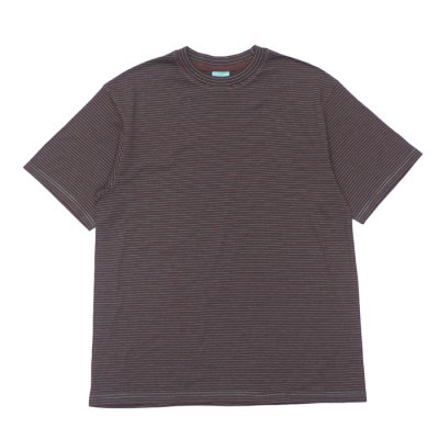 画像4: Yonetomi NEW BASIC（ヨネトミニューベーシック）GARMENT DYE BORDER T-SHIRT（ガーメントダイボーダーTシャツ）/ Brown Blue（ブラウンブルー）・Black Navy（ブラックネイビー）