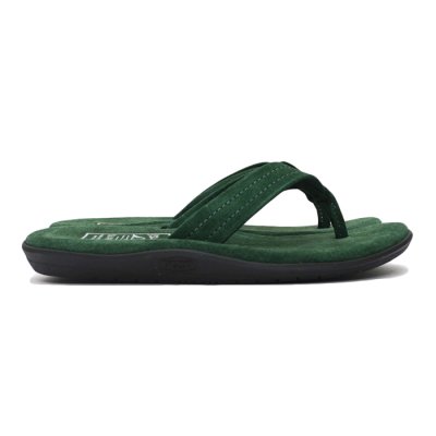画像2: ISLAND SLIPPER（アイランドスリッパ）PT203 (レザートングサンダル・ブラックソール) "Suede"/ Forest（フォレスト）