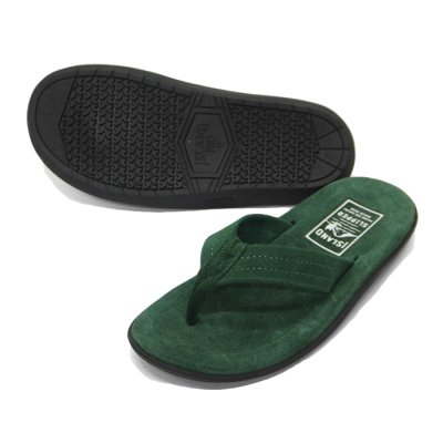画像3: ISLAND SLIPPER（アイランドスリッパ）PB203 (レザートングサンダル・ブラックソール) "Suede"/ Forest（フォレスト）