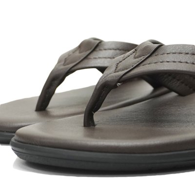 画像6: ISLAND SLIPPER（アイランドスリッパ）PB202 (レザートングサンダル・ブラックソール) / Chocolate（チョコレート）