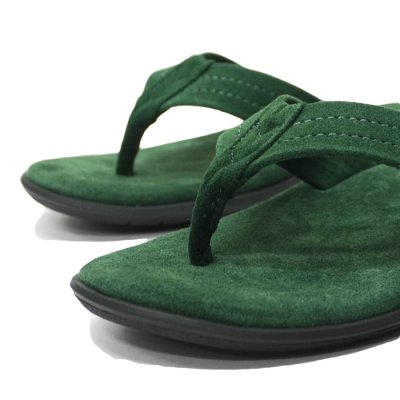 画像6: ISLAND SLIPPER（アイランドスリッパ）PB203 (レザートングサンダル・ブラックソール) "Suede"/ Forest（フォレスト）