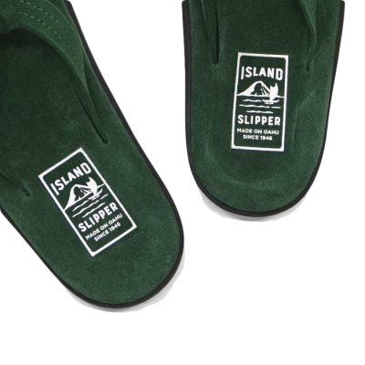 画像5: ISLAND SLIPPER（アイランドスリッパ）PB203 (レザートングサンダル・ブラックソール) "Suede"/ Forest（フォレスト）