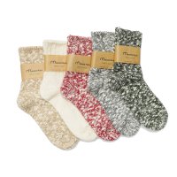 Mauna Kea（マウナケア）スラブネップソックス"レディース"/Natural（ナチュラル）・Red（レッド）・Olive（オリーブ）・Gray（グレー）※3足までメール便発送可※