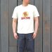 画像10: BARNS OUTFITTERS (バーンズアウトフィッターズ) "STANDARD" TSURI-AMI Crew Print T-Shirt (吊り編みクループリントTシャツ)"BIG-SUN" / White（ホワイト）・Grey (グレー)