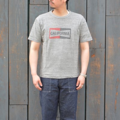 画像7: BARNS OUTFITTERS (バーンズアウトフィッターズ) "STANDARD" TSURI-AMI Crew Print T-Shirt (吊り編みクループリントTシャツ)"CALIFORNIA" / White（ホワイト）