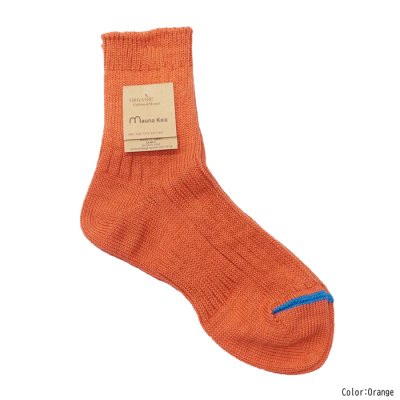 画像3: Mauna Kea（マウナケア）リブオーガニックコットンソックス ”レディース” /  5Colors（全5色展開）※3足までメール便発送可※