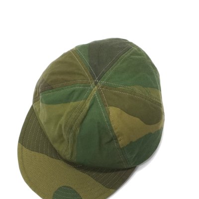 画像4: Nigel Cabourn（ナイジェル・ケーボン）ENGINEER CAP（エンジニアキャップ）"CAMO"/ Green（グリーン）