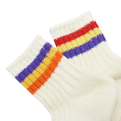 画像4: Mauna Kea（マウナケア）リブオーガニック3ラインソックス ”レディース”/ Red（レッド）・Purple（パープル）※3足までメール便発送可※