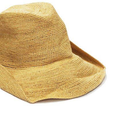 画像2: DECHO（デコー）RIFFA CRASH HAT（ラフィア クラッシュハット）/ Natural（ナチュラル）