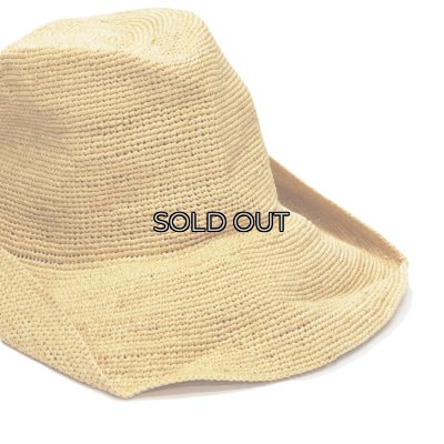 画像2: DECHO（デコー）RIFFA CRASH HAT（ラフィア クラッシュハット）/ Natural（ナチュラル）